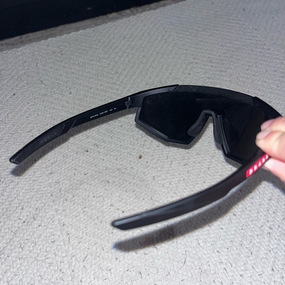 Prada Black Wraparound Sunglasses with Case - Picture 4 of 6